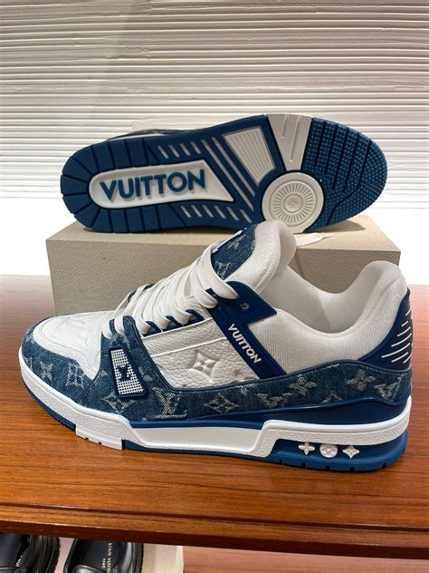 lv trainer green|blue louis vuitton trainers.